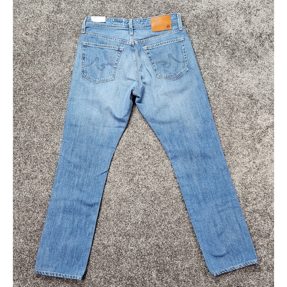 AG Everett Slim Straight Jeans Mens 30x32 Light Wash 100% Cotton Denim NWT